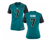Women's Nike Jacksonville Jaguars #7 Chad Henne Game Teal Green NFL Jersey