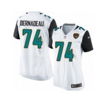 Women's Nike Jacksonville Jaguars #74 Mackenzy Bernadeau Limited White NFL Jersey