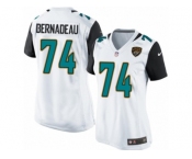 Women's Nike Jacksonville Jaguars #74 Mackenzy Bernadeau Limited White NFL Jersey