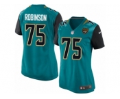 Women's Nike Jacksonville Jaguars #75 Cam Robinson Game Teal Green Team Color NFL Jersey