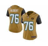 Women's Nike Jacksonville Jaguars #76 Branden Albert Limited Gold Rush NFL Jersey