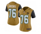 Women's Nike Jacksonville Jaguars #76 Luke Joeckel Limited Gold Rush NFL Jersey