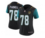 Women's Nike Jacksonville Jaguars #78 Jermey Parnell Vapor Untouchable Limited Black Alternate NFL Jersey