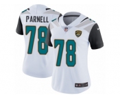 Women's Nike Jacksonville Jaguars #78 Jermey Parnell White Vapor Untouchable Limited Player NFL Jersey