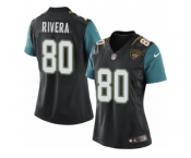 Women's Nike Jacksonville Jaguars #80 Mychal Rivera Limited Black Alternate NFL Jersey