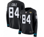 Women's Nike Jacksonville Jaguars #84 Keelan Cole Limited Black Therma Long Sleeve NFL Jersey
