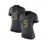 Women's Nike Jacksonville Jaguars #9 Brandon Allen Limited Black 2016 Salute to Service NFL Jersey