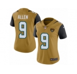 Women's Nike Jacksonville Jaguars #9 Brandon Allen Limited Gold Rush NFL Jersey