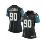 Women's Nike Jacksonville Jaguars #90 Malik Jackson Black NFL Jersey