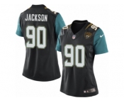 Women's Nike Jacksonville Jaguars #90 Malik Jackson Black NFL Jersey