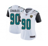 Women's Nike Jacksonville Jaguars #90 Stefan Charles White Vapor Untouchable Limited Player NFL Jersey