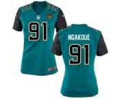 Women's Nike Jacksonville Jaguars #91 YAnnick Ngakoue Teal Green Team Color NFL Jersey