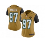 Women's Nike Jacksonville Jaguars #97 Roy Miller Limited Gold Rush NFL Jersey