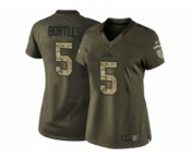 nike women nfl jerseys jacksonville jaguars #5 bortles army green[nike Limited Salute To Service]