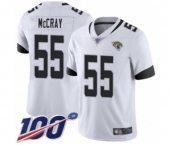 Youth Jacksonville Jaguars #55 Lerentee McCray White Vapor Untouchable Limited Player 100th Season Football Jersey