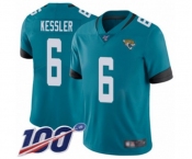 Youth Jacksonville Jaguars #6 Cody Kessler Teal Green Alternate Vapor Untouchable Limited Player 100th Season Football Jersey