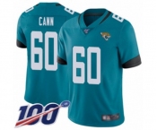 Youth Jacksonville Jaguars #60 A. J. Cann Teal Green Alternate Vapor Untouchable Limited Player 100th Season Football Jersey
