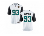 Youth Jacksonville Jaguars #93 Calais Campbell Nike White Jersey