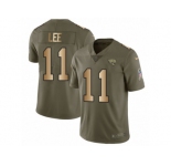 Youth Nike Jacksonville Jaguars #11 Marqise Lee Limited Olive Gold 2017 Salute to Service NFL Jersey