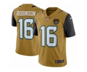 Youth Nike Jacksonville Jaguars #16 Denard Robinson Limited Gold Rush NFL Jersey