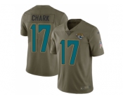 Youth Nike Jacksonville Jaguars #17 DJ Chark Olive Stitched NFL Limited 2017 Salute to Service Jersey