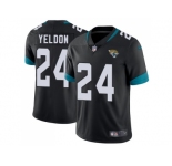 Youth Nike Jacksonville Jaguars #24 T.J. Yeldon Black Alternate Stitched NFL Vapor Untouchable Limited Jersey