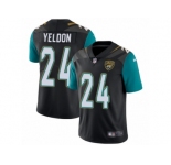 Youth Nike Jacksonville Jaguars #24 T.J. Yeldon Vapor Untouchable Limited Black Alternate NFL Jersey