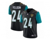 Youth Nike Jacksonville Jaguars #24 T.J. Yeldon Vapor Untouchable Limited Black Alternate NFL Jersey