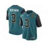 Youth Nike Jacksonville Jaguars #3 Brad Nortman Limited Teal Green Team Color NFL Jersey