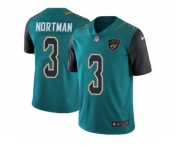 Youth Nike Jacksonville Jaguars #3 Brad Nortman Vapor Untouchable Limited Teal Green Team Color NFL Jersey