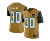 Youth Nike Jacksonville Jaguars #30 Corey Grant Limited Gold Rush Vapor Untouchable NFL Jersey
