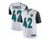 Youth Nike Jacksonville Jaguars #42 Barry Church White Vapor Untouchable Limited Player NFL Jersey