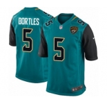 Youth Nike Jacksonville Jaguars #5 Blake Bortles Game Teal Green Team Color NFL Jersey