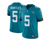 Youth Nike Jacksonville Jaguars #5 Blake Bortles Teal Green Team Color Stitched NFL Vapor Untouchable Limited Jersey