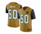 Youth Nike Jacksonville Jaguars #50 Telvin Smith Limited Gold Rush NFL Jersey