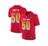 Youth Nike Jacksonville Jaguars #50 Telvin Smith Red Stitched NFL Limited AFC 2018 Pro Bowl Jersey