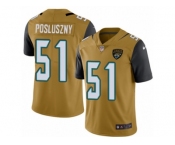 Youth Nike Jacksonville Jaguars #51 Paul Posluszny Limited Gold Rush NFL Jersey