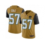 Youth Nike Jacksonville Jaguars #57 Audie Cole Limited Gold Rush NFL Jersey