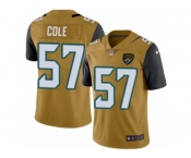 Youth Nike Jacksonville Jaguars #57 Audie Cole Limited Gold Rush NFL Jersey
