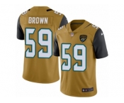 Youth Nike Jacksonville Jaguars #59 Arthur Brown Limited Gold Rush NFL Jersey