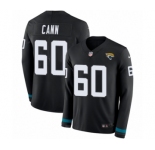 Youth Nike Jacksonville Jaguars #60 A. J. Cann Limited Black Therma Long Sleeve NFL Jersey