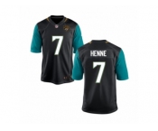 Youth Nike Jacksonville Jaguars #7 Chad Henne Game Black NFL Jersey
