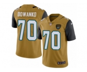 Youth Nike Jacksonville Jaguars #70 Luke Bowanko Limited Gold Rush NFL Jersey