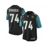 Youth Nike Jacksonville Jaguars #74 Mackenzy Bernadeau Limited Black Alternate NFL Jersey