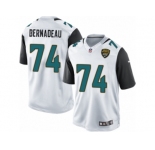 Youth Nike Jacksonville Jaguars #74 Mackenzy Bernadeau Limited White NFL Jersey