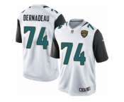 Youth Nike Jacksonville Jaguars #74 Mackenzy Bernadeau Limited White NFL Jersey