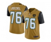 Youth Nike Jacksonville Jaguars #76 Luke Joeckel Limited Gold Rush NFL Jersey