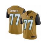 Youth Nike Jacksonville Jaguars #77 Patrick Omameh Limited Gold Rush Vapor Untouchable NFL Jersey