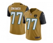 Youth Nike Jacksonville Jaguars #77 Patrick Omameh Limited Gold Rush Vapor Untouchable NFL Jersey