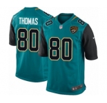 Youth Nike Jacksonville Jaguars #80 Julius Thomas Game Teal Green Team Color NFL Jersey